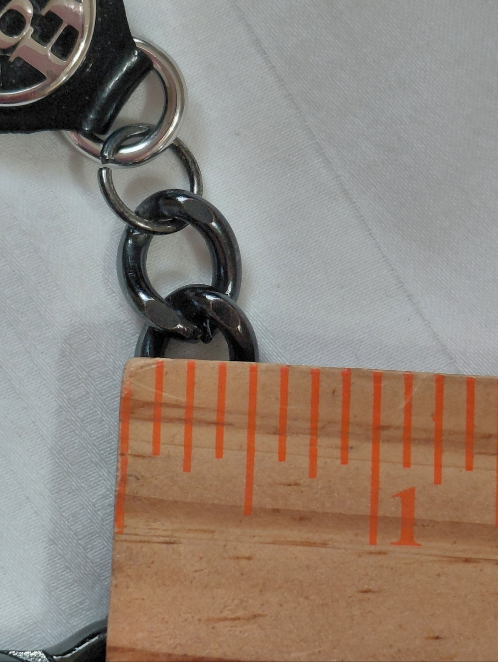 Coach Silver Black Leather Bracelet - Picture 3 of 4